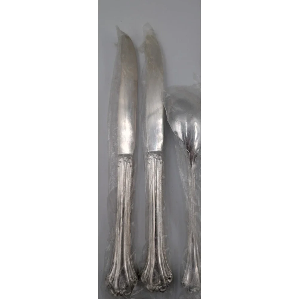 FB Rogers Silverplate Flatware 26 pc American Chippendale fork spoon knife NOS